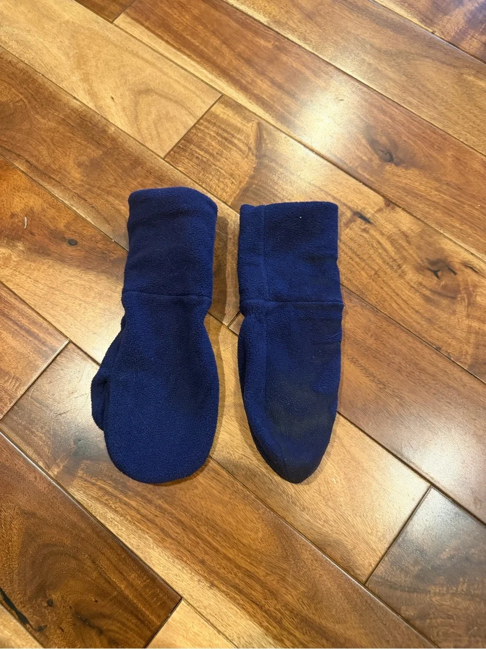 Hanna Andersson Navy Blue Fleece Mittens